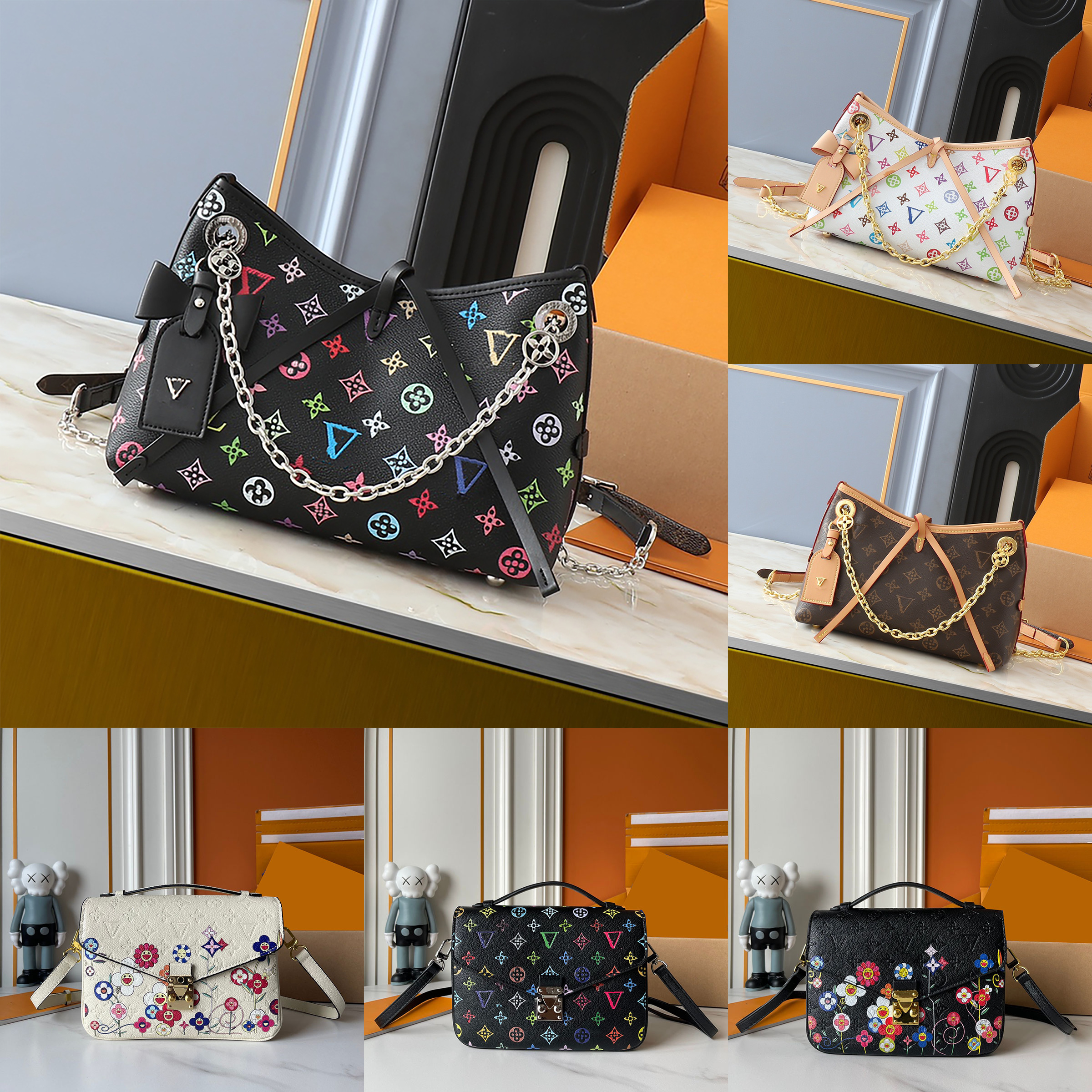 Concepteur de luxe fourre-tout bandoulière 2026 mode impression haute qualité œuvre seau Mini sac à bandoulière femmes classique vieilles fleurs