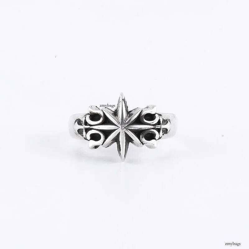 DHcollections Chiba Hexagram S Sier Style minimaliste Design de niche Bague audacieuse pour un usage quotidien et professionnel