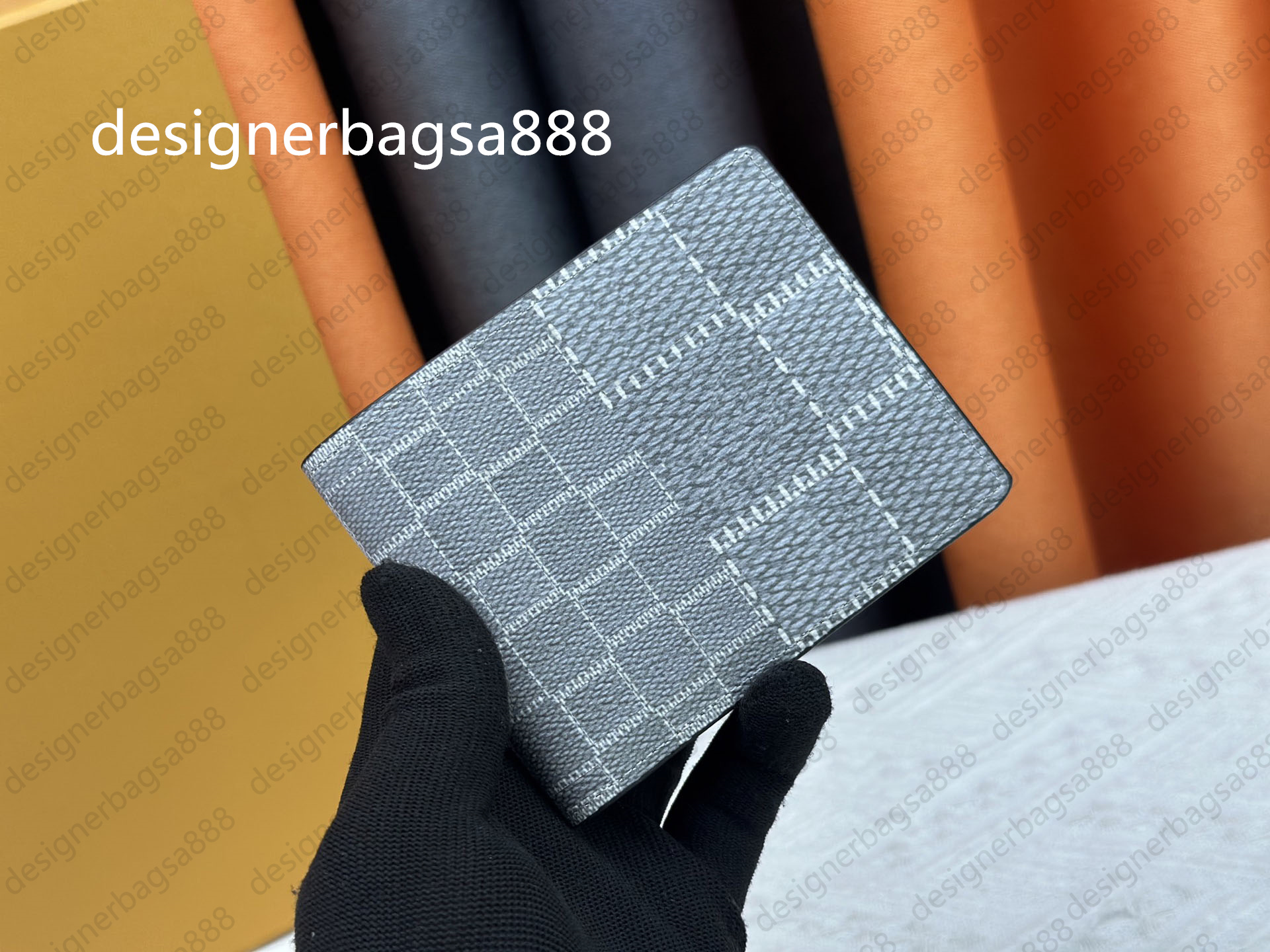 Designer Golf Wallet Swimming Ski Wallet Style Men's and Women's Wallet High end Luxury Water Wave Flower SLENDER Wallet Handbag M60895