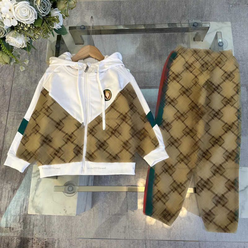 New baby Coat suit Various styles Tracksuits Autumn Sports suit Kids designer Clothes Hooded jacket and pants A948X26N211-image-859043596