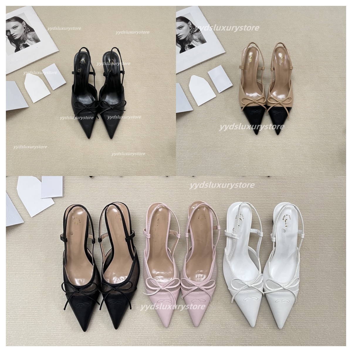 Luxurious versatile business formal flats with elegant pointed design and bow decoration. Comfortable high-heeled dress shoes.