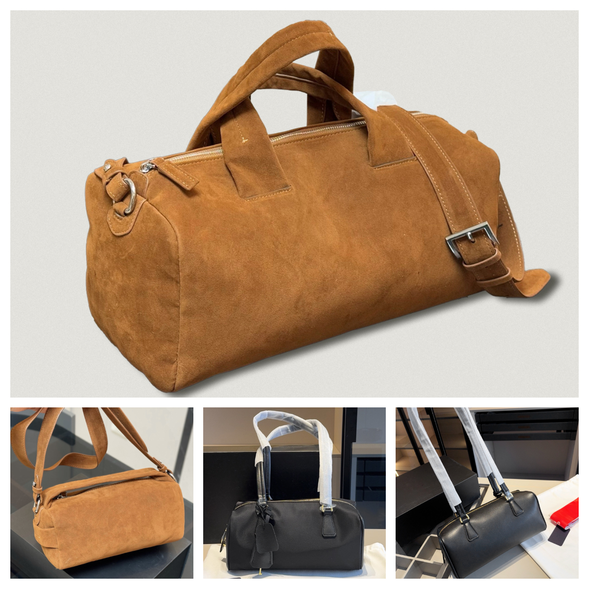 Bowling bag Designer Tote Suede Pillow bag Womens Large Capacity Shoulder Bag Casual lazy style slouchy bag Bowling tote bag Designer Fitness Yoga B