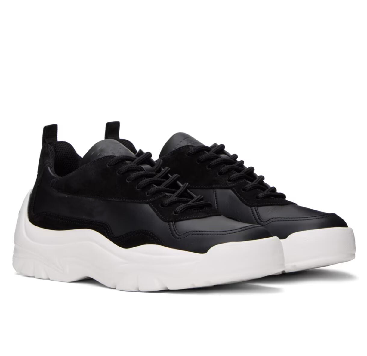 Famous Brand Men Gumboy Sneakers Shoes Calfskin Suede Leather Trainers High Quality Man Comfort Rubber Sole Runner Sports