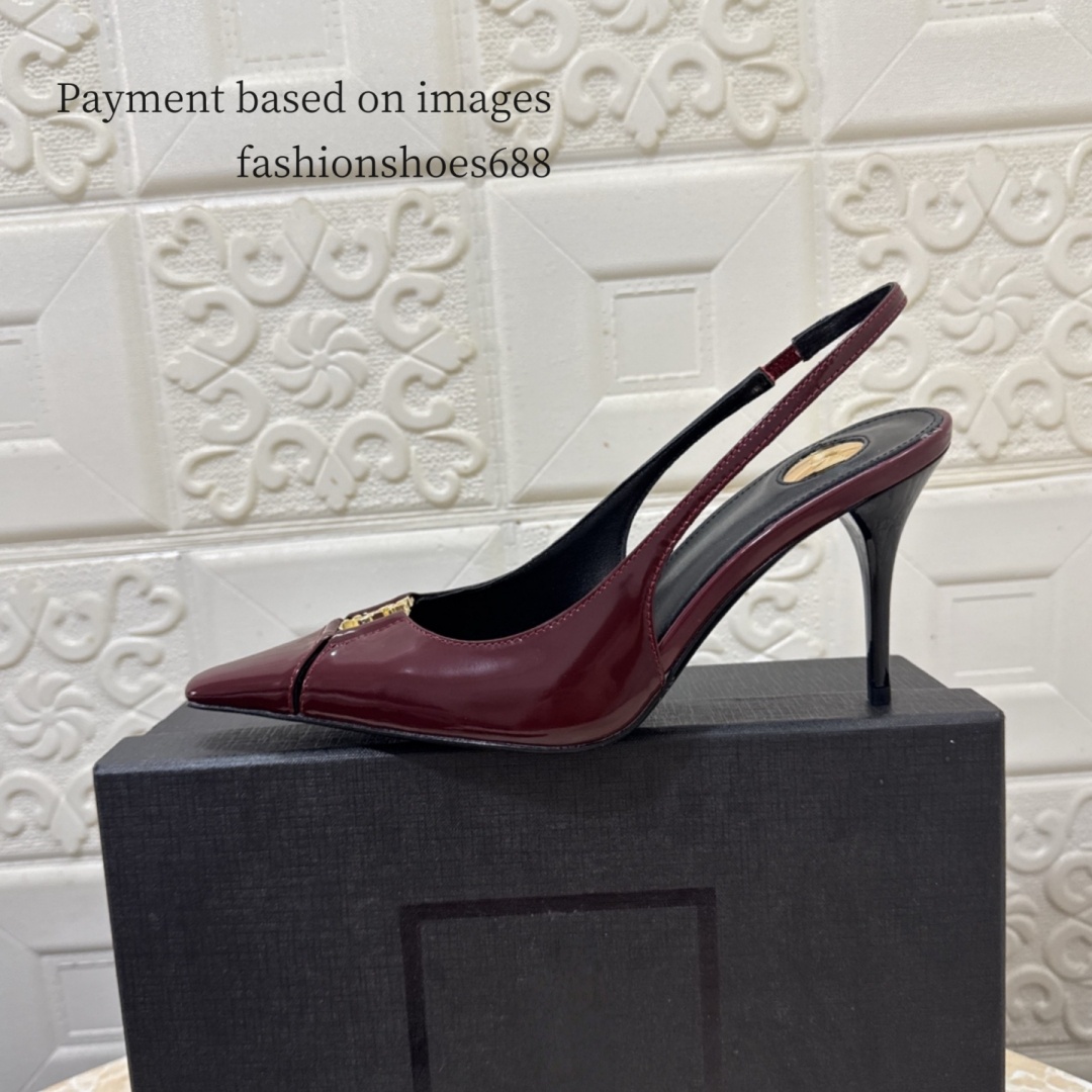 Chaussures pour femmes à talons rouges à ventre avec bretelles en cuir pointues chaussures de mariage sexy avec designers de luxe haut de gamme
