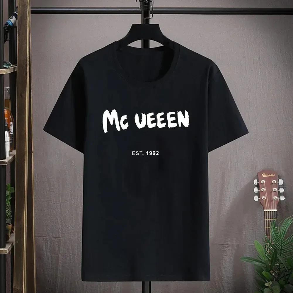 Fashion Mens Clothing Breathable Tee Shirt Homme Short Sleeve Round Crew Neck Collar Man Cotton Pullover Printing MC Men Womens T-Shirts