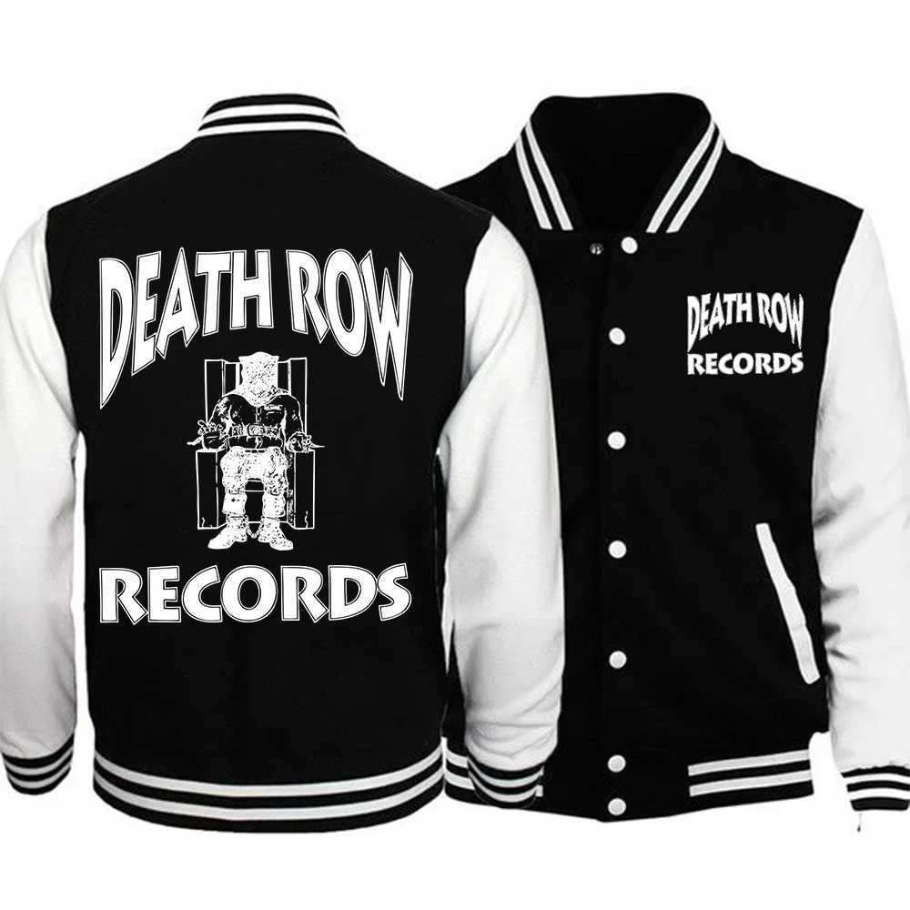 Death Row Records Hoodie Veste de baseball Veste de sport d'été pour hommes fans féminines Gift L250925idoj