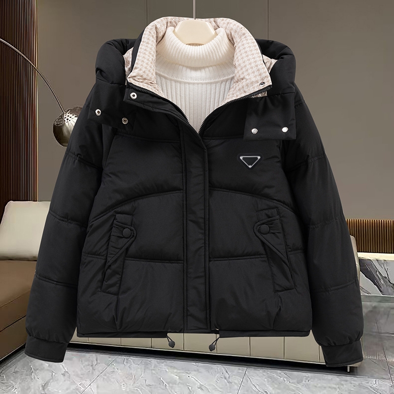 PR Designer Jacket Puffer Jacket Womens Jackets Puffy Long Sleeves Woman Down Coat Winter Outwears Pre Lady Slim Jacket Windbreaker Short Coat 803 b