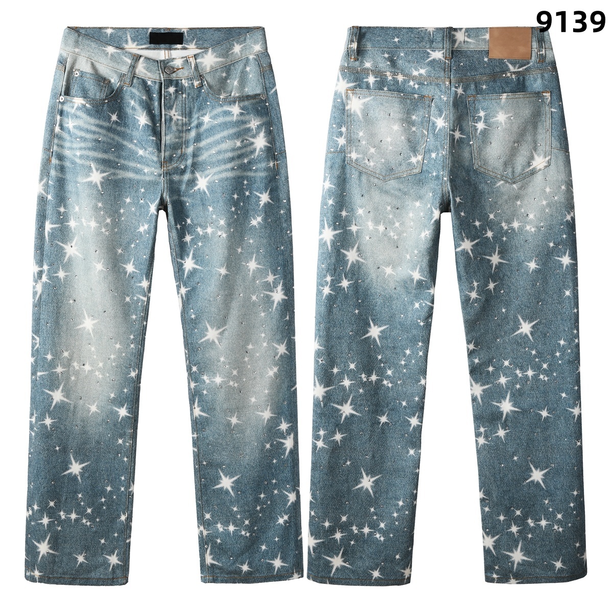 designer for mens jeans American style retro washed hi