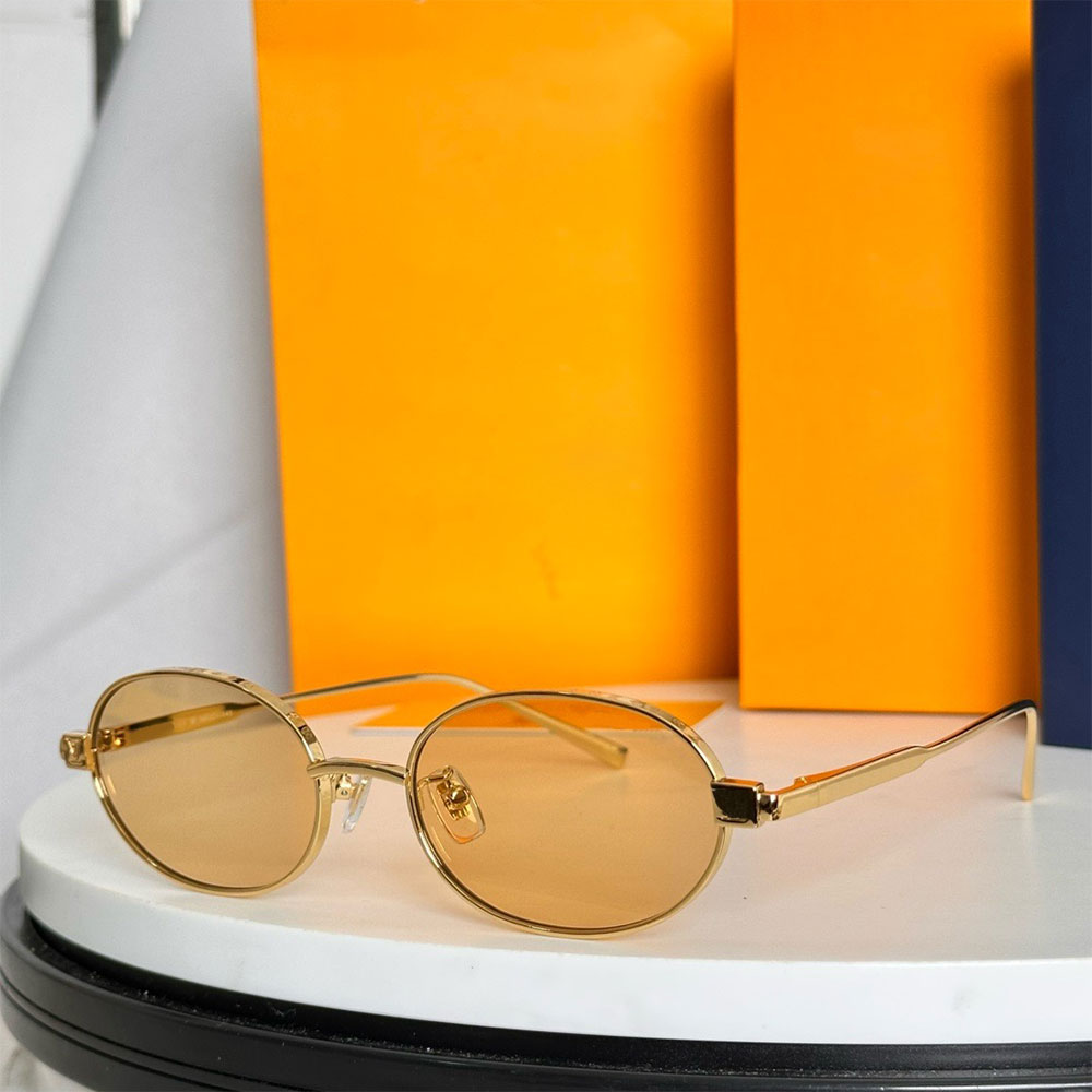 Luxury Mens Designer Pure Low Oval Sunglasses Z2741U signature hardware fashion style metal frame sunglasses Classic silhouette highend goggles UV40