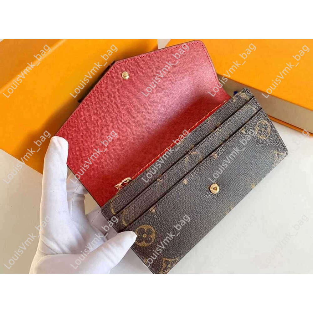 Top Designer Wallets Lvly Lady Multicolor Coin Purse Long Style Two Fold Leather Wallet Colourful Cards Holders Luxury Women Classic Wallet 08C
