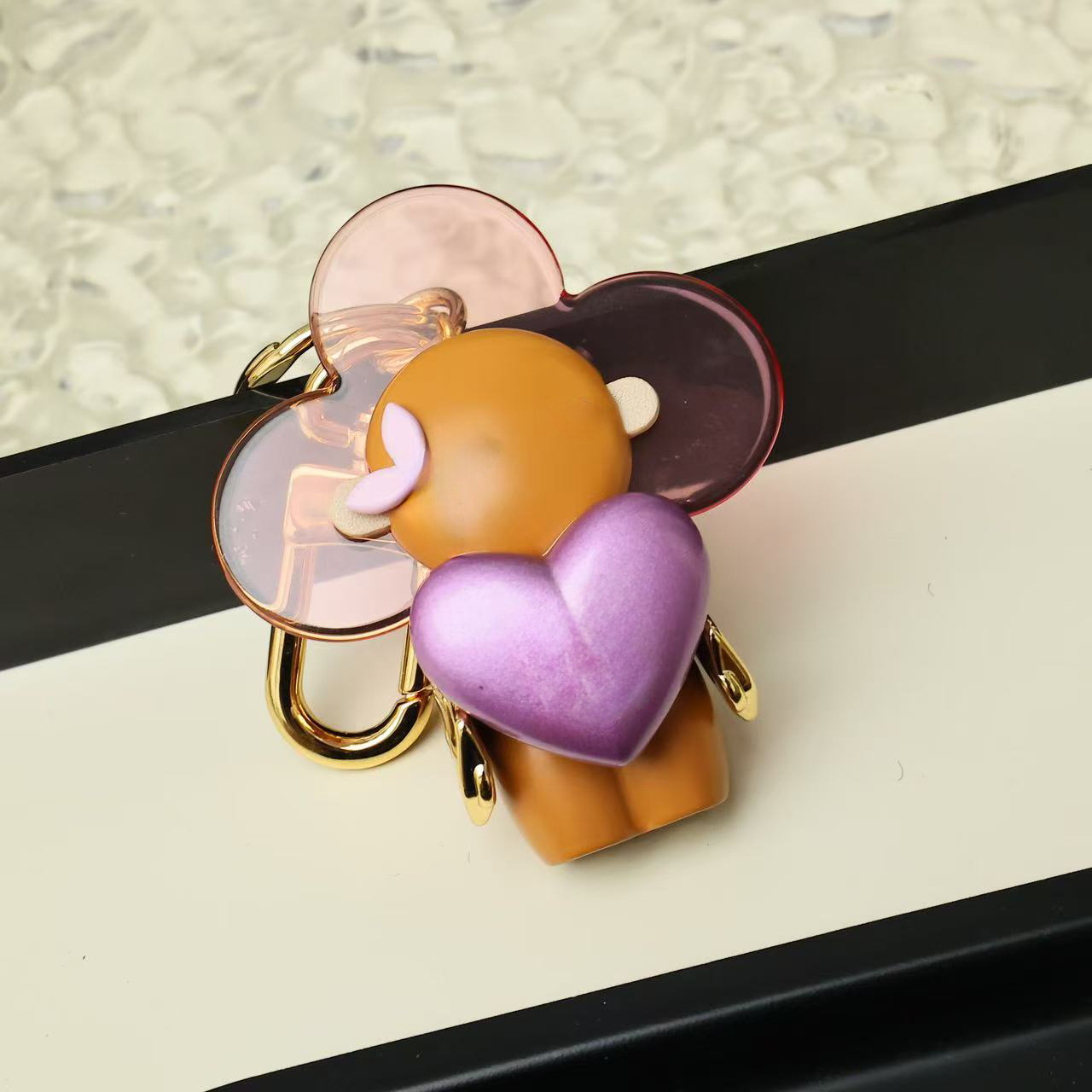 xmas bag charm key sunflower keychains car charm designer keychain hundred match bag couple charm top quality good luxury bag charm keychains M02212