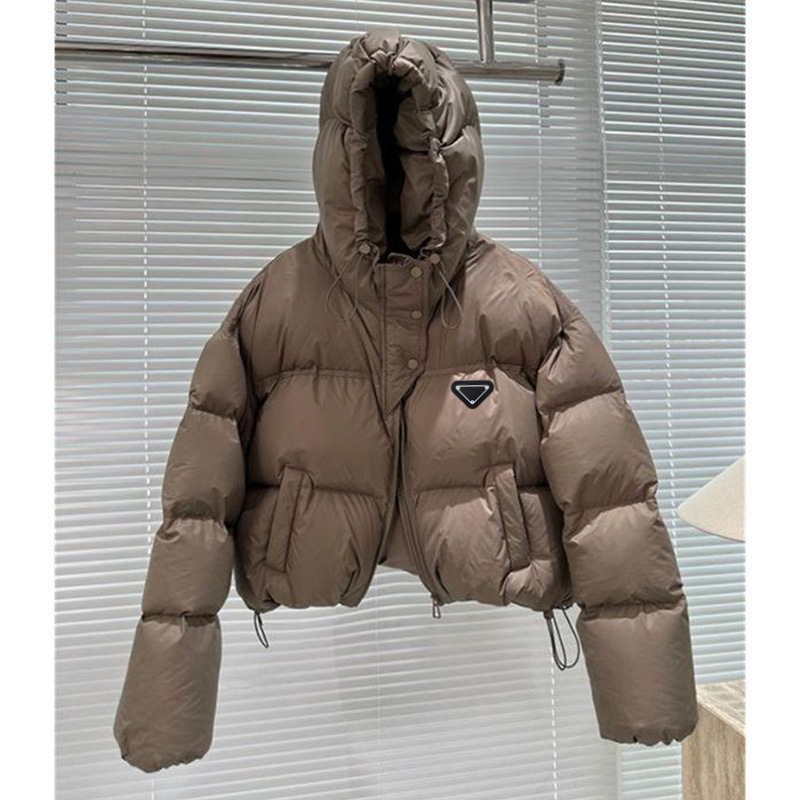 PR Designer Jacket Puffer Jacket Womens Jackets Puffy Long Sleeves Woman Down Coat Winter Outwears Pre Lady Slim Jacket Windbreaker Short Coat 803 c