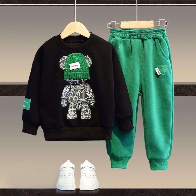 Childrens Clothing Sets 2-Piece Hoodie u0026 Pants Outfit for Boys and Girls - Spring/Autumn Kids Costume Suit H251208-image-1087662446