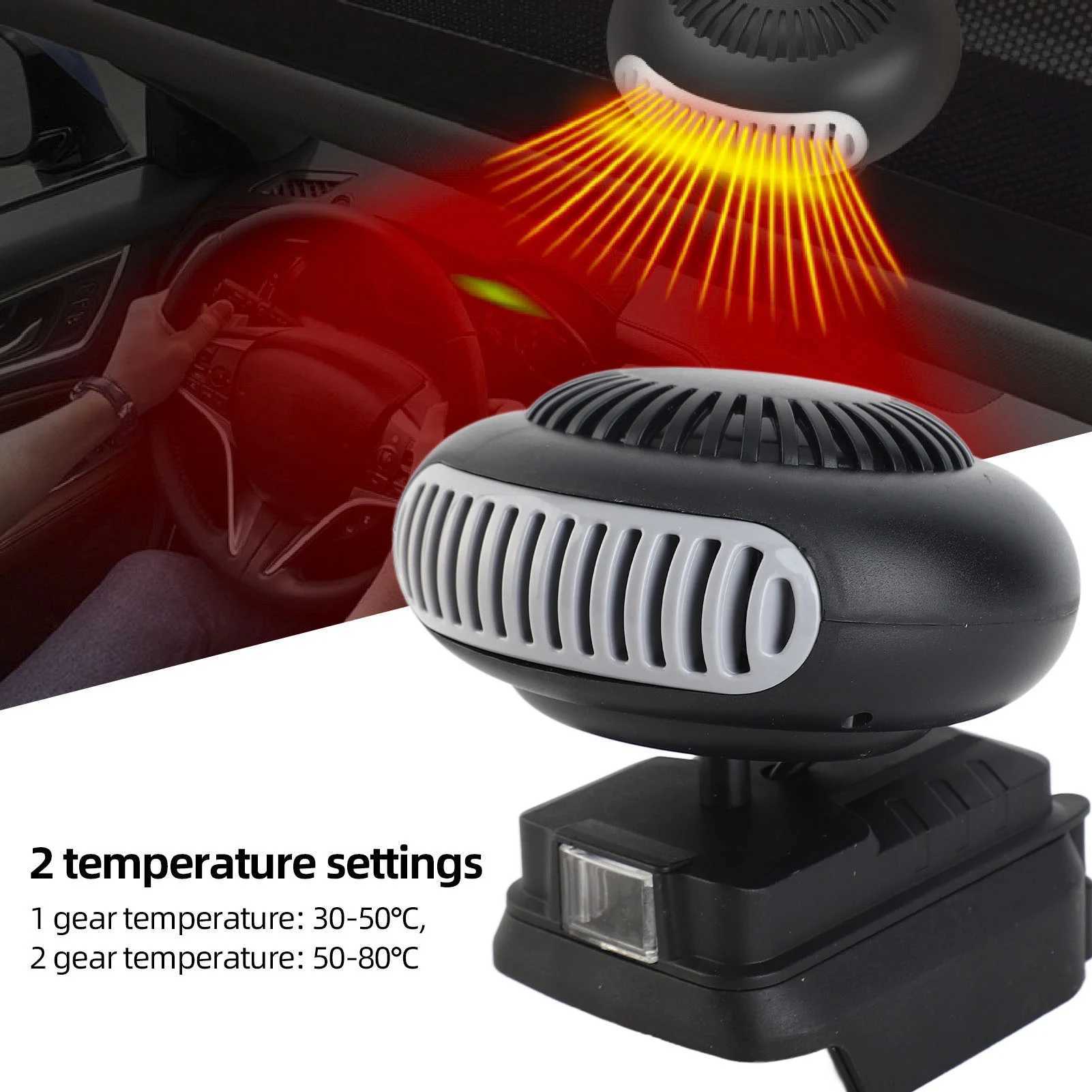 Portable Small Space Heater 170W 2 Gears 18V Battery Powered Electric Heater Fan for BL1815 BL1820 BL1530 BL1840 BL1850 BL1860Z250812-image-1070764903