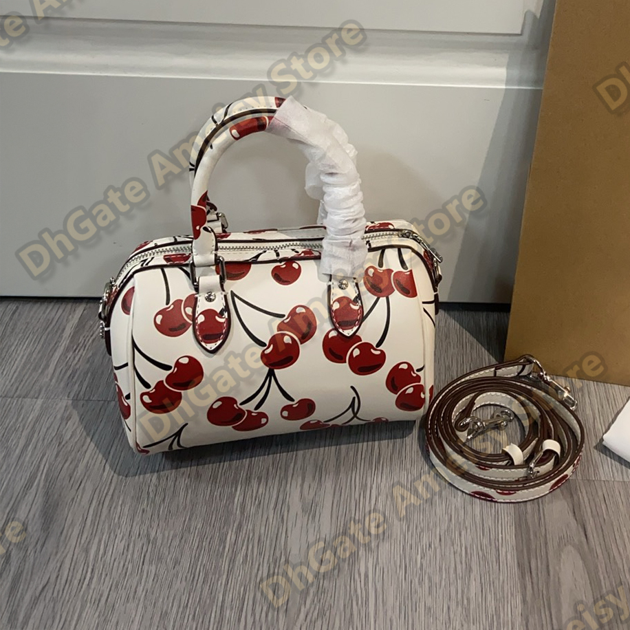 Brand Designer Mini Barrel Boston Bag for Women Top Handle Crossbody Shoulder Purse, Small Satchel, Zipper Closure, Everyday Work Travel Yidao009