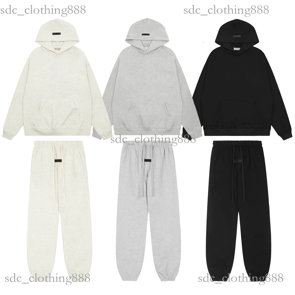 Essentials Fashion Mens 3D Silicon Hoodies Skateboard Hip Hop Autumn Winter Oversize High Street Unisex Streetwear Hooded Sweatshirt Couples Clothin