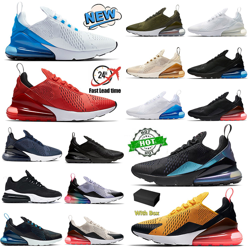 With Box Designer 270 Men Running Shoes Women 270s Mesh 27C Triple Black White Navy Bule Barely Rose Pink Red Men Sports Sneakers Trainers Outdoor S