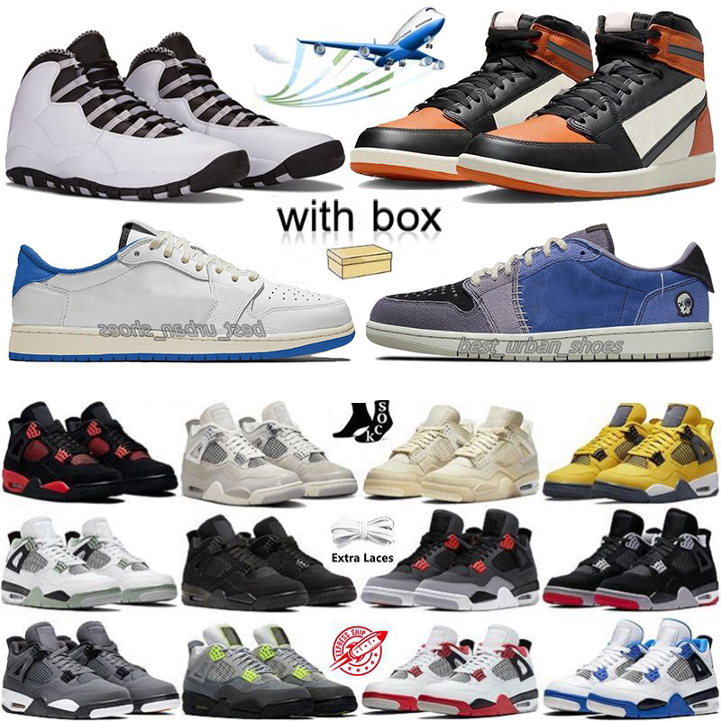 1s 4s 5s 6s 8s 10s 12s 14s Chaussures de basket-ball brisé Backboard Awake Ny invaincu usé Blue Steel Fragment Voodoo Alternate Ciment Men Femme
