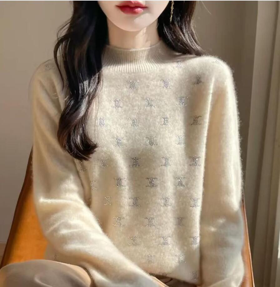 Women's Sweaters Fashion Turtleneck Temperament Bottoming Shirt Loose All-match Knitting Pullovers Autumn Winter clothes