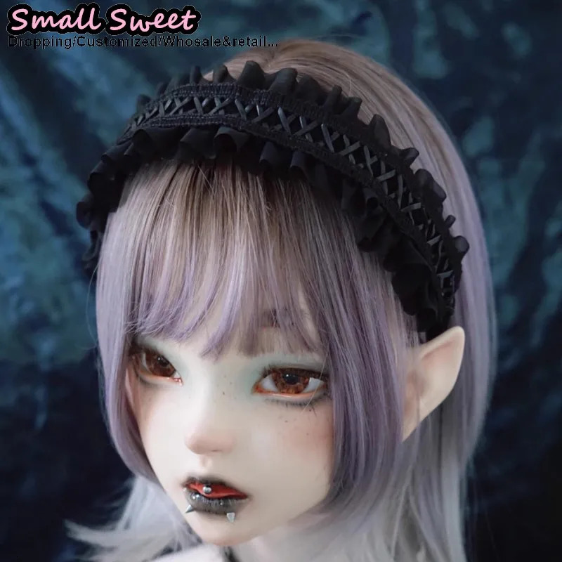 Culture Gothia, accessoires de coiffure, style goth goth kawazu, style lolita, style du début du 21e siècle, fille, punk noir, dentelle de fleur,