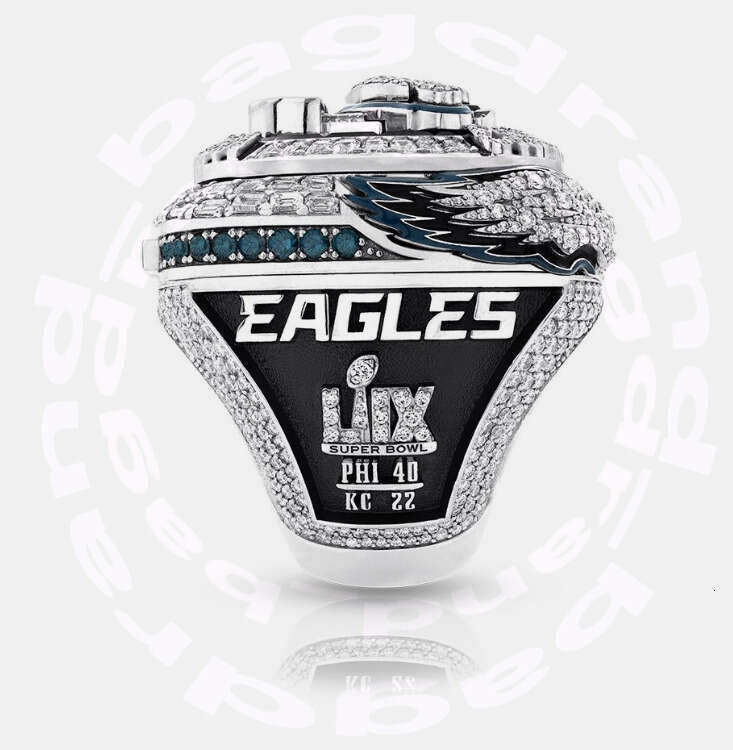 2025 Super Bowl HURTS BARKLEY Eagles American Football Team Champions Championship Ring With Wooden Display Box Sport Souvenir Men Fan Gift 394