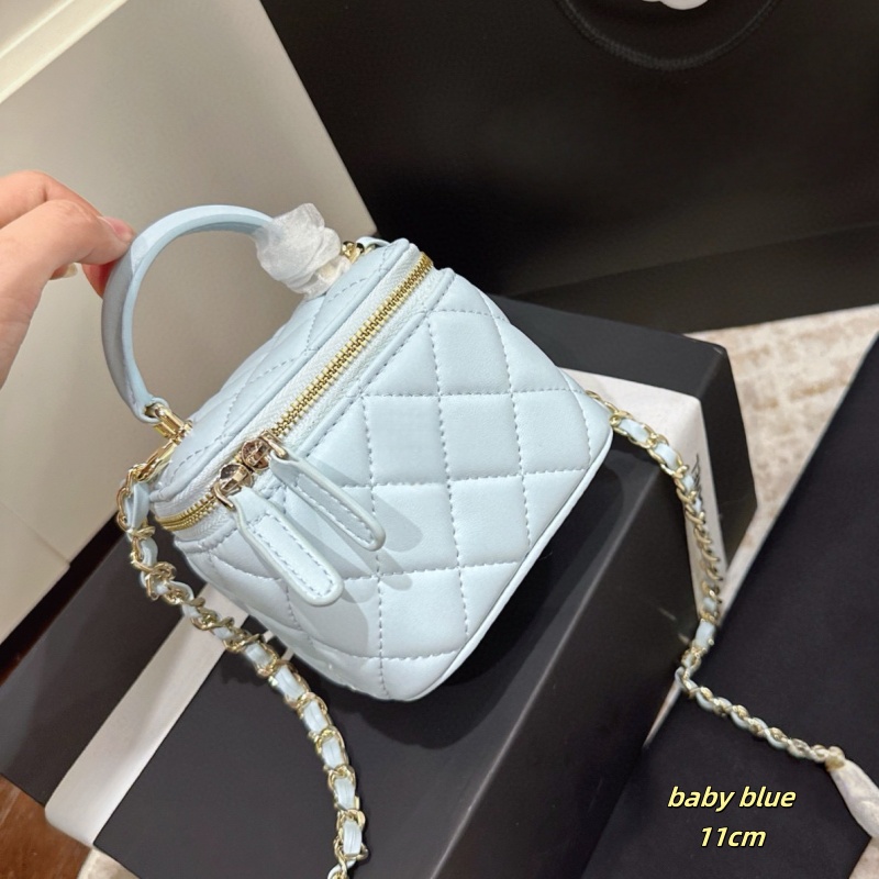 Sac de vanité de créateur pour femmes en cuir véritable 22A, Mini étuis à cosmétiques, fourre-tout de toilette de luxe, sacs à bandoulière, sac à
