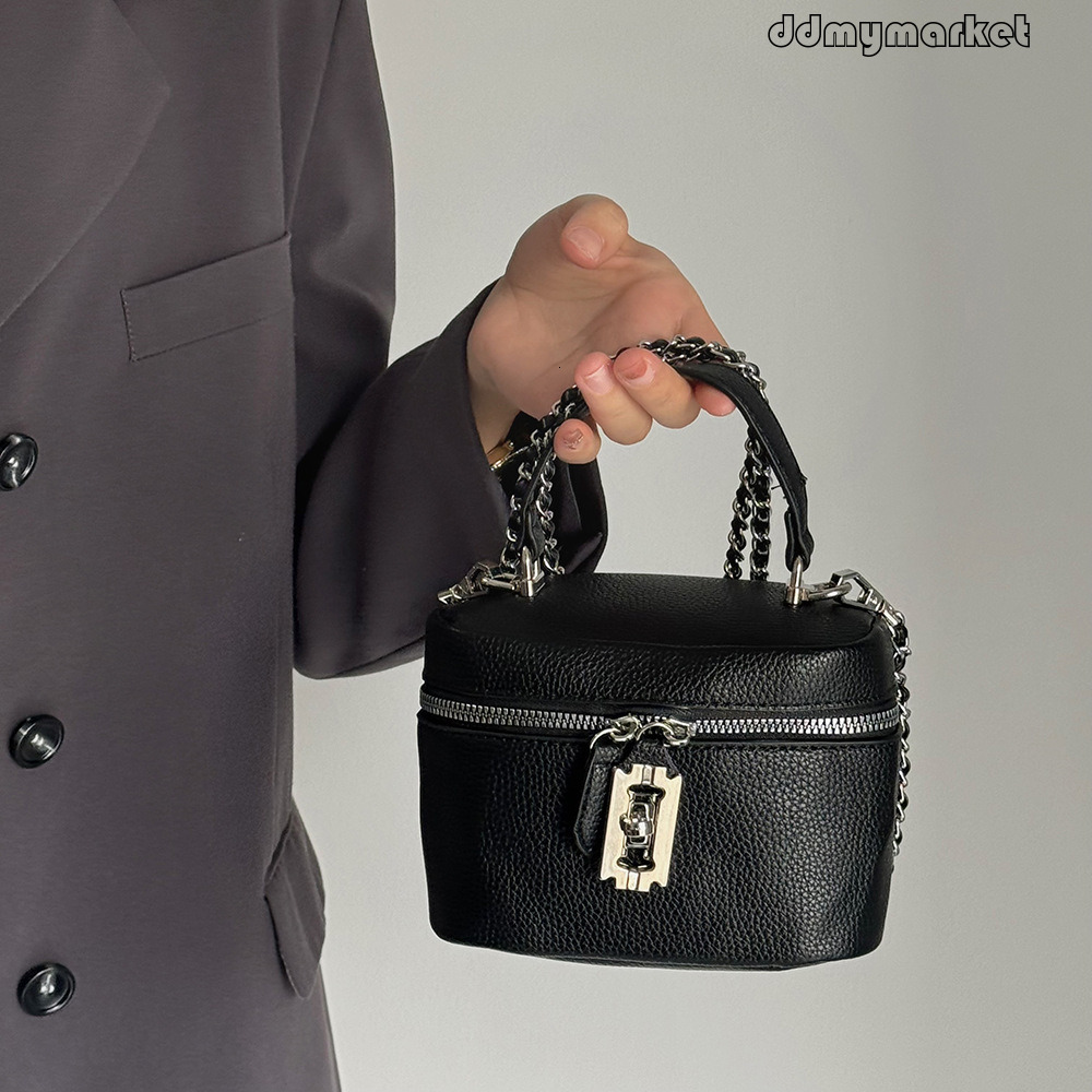 DdmyMarket pour les femmes 2025 Nouvelle chaîne de mode Small Square Texture de haute qualité Sac de seau à main