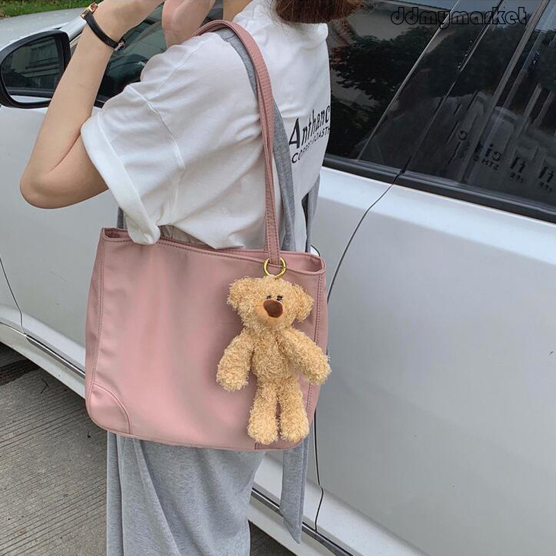 Ddmymarket 2025 New Large Capacity Nylon Oxford Cloth Shoulder Casual Commuting Women's Versatile Daily Underarm Bag