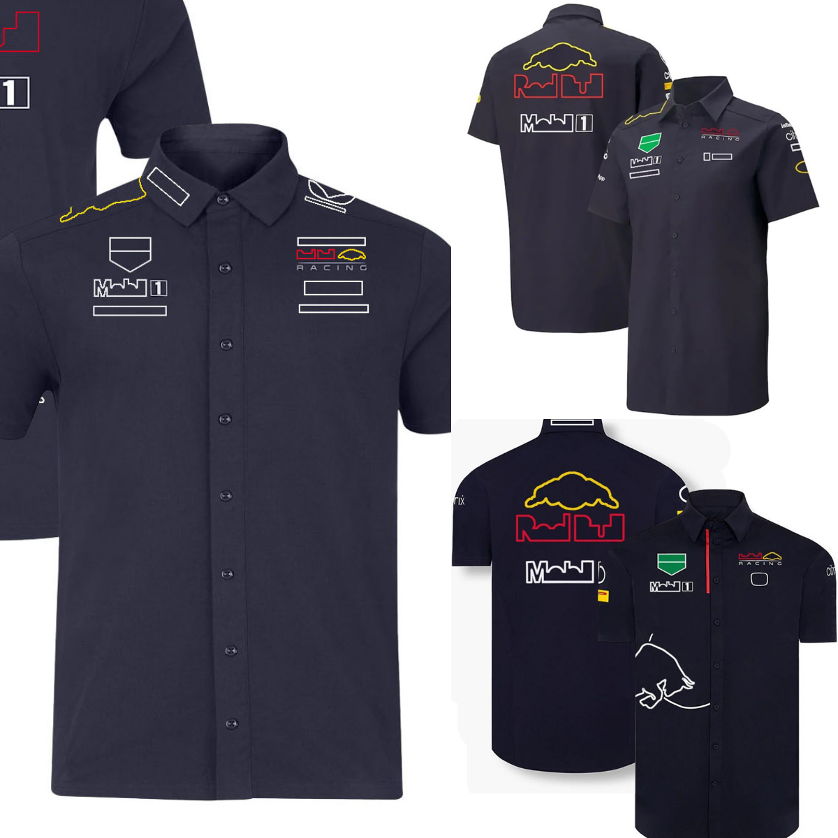 F1 Racing Racing Shirts Formule 1 Team Men and Women Summer Summer Loust Casual Polo Collar Events Race Jersey Tops peut être personnalisé