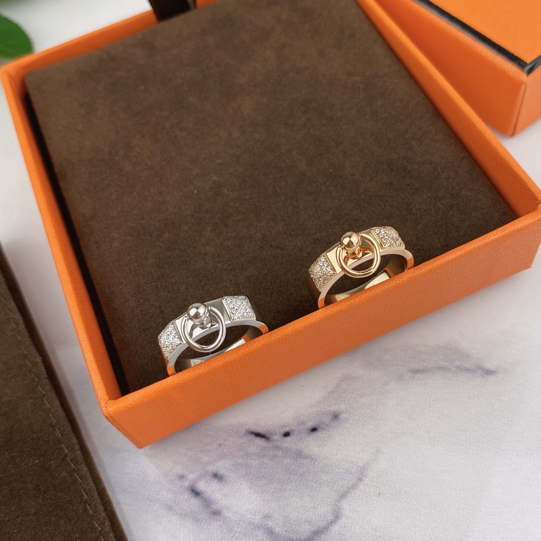 top Rings women's Designer Rings for woman Luxury Wedding Rings Jewelry H Brand High quality fashion Classic Full-Diamond Pig Nose OT Rings Jew
