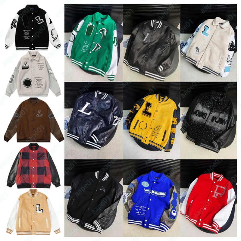 Designer Mens Jacket Mens Baseball Clothing Fashion Letter Plush Jacket Womens Loose Casual Coat Coat Graffiti Warm Mens Windbreaker Cotton Jacke
