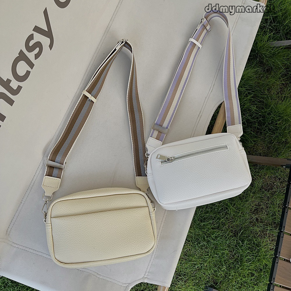 Ddmymarket 2025 Trendy New Solid Color PU Crossbody for Women Ladies Shoulder Small Square Bag