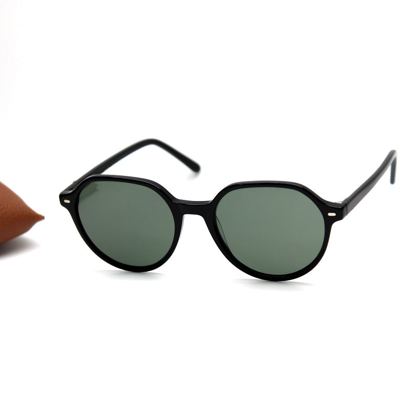 2195 Sunglasses Mens Designer Black Frames Square Thalia Glasses Ladys Fashion Green Lens Eyewear 51mm