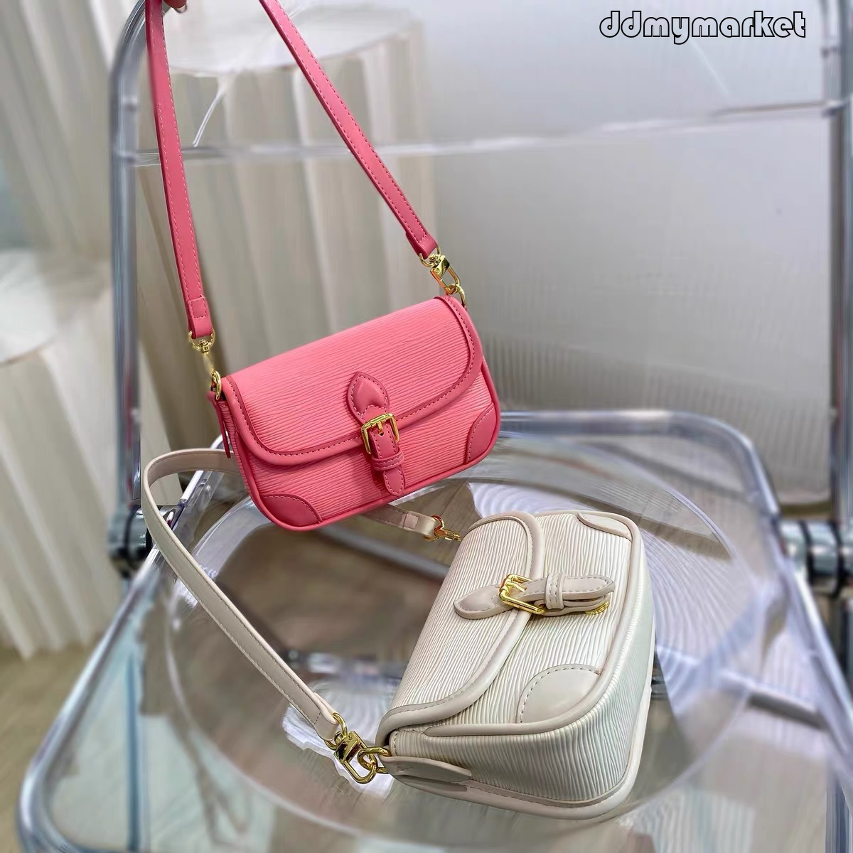 Ddmymarket Niche Design Trendy Brand Women's 2025 Autumn Winter New Fashion Versatile Small Square Casual Texture Single Shoulder Crossbody Bag