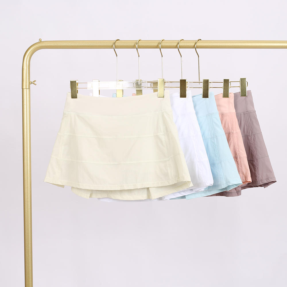 Yoga Simple Solid Color Yoga Clothes Fashionable And Versatile Comfortable Sports Skirts Women's Summer Little Fresh-image-1071005408