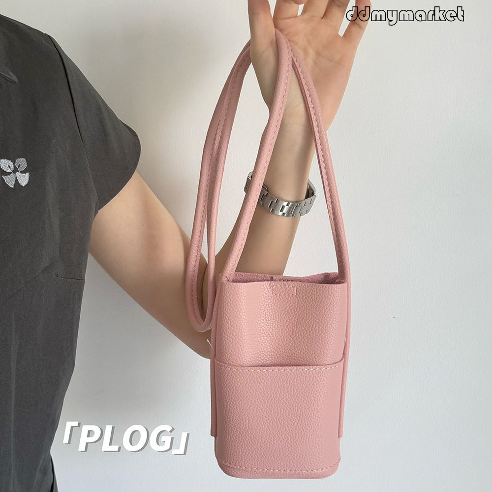 DdmyMarket Téléphone en cuir souple pour femmes 2025 Nouveau sac texturé décontracté simple