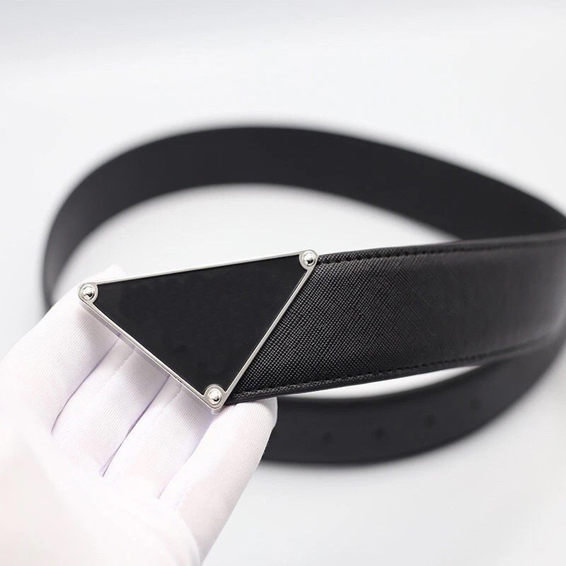 triangle necktie belts for women mens bolo tie luxury designer tie teenager Leather Belt waist bag school formal shirt clothes mini strap black neck