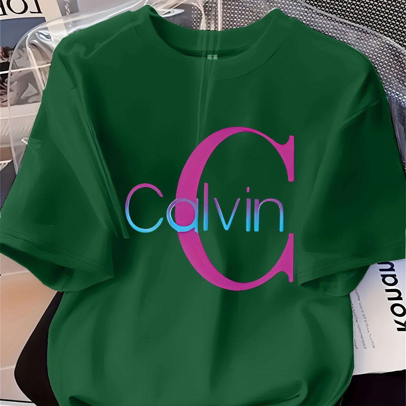 Luxury Designer T Shirt Womens Clothing Breathable Crew Neck Calvin Tshirts Homme Short Sleeve Sweatshirt For Women Cotton 3D Print Tee Shirts