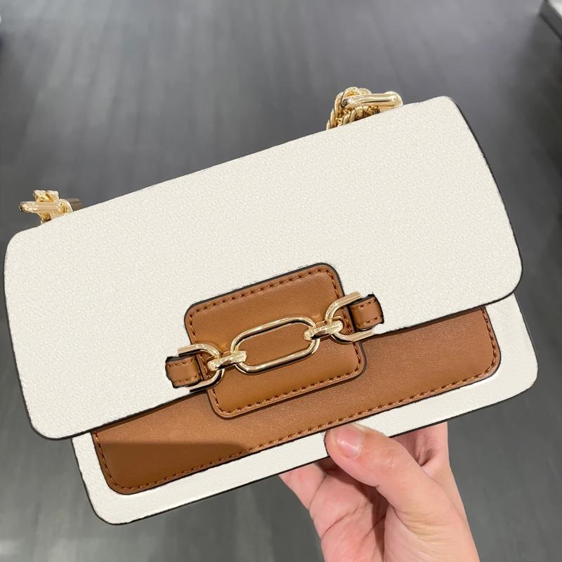 mirror quality designer bag shoulder purses genuine crossbody chain Bag brand women single shoulder handbag lady textured underarm wallet classic ma