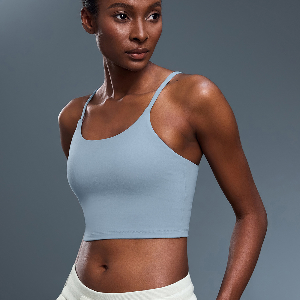 L-2243 Women's Padded Sports Bra Top-Push-Up Yoga Bra, Fitness Camisole, Sexy Gym Crop Tank for Workout & Training