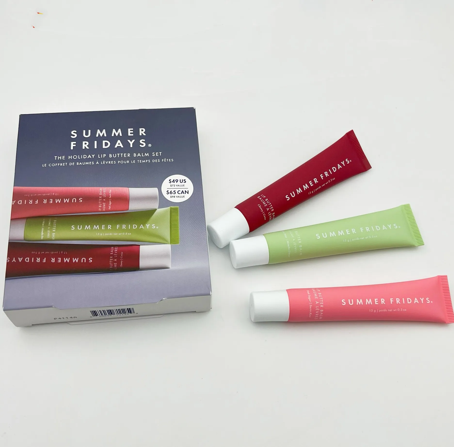 4 colors Kit Summer Fridays Lip Butter Balm 4pcs Lipgloss 5g Mini Makeup Gift Box Moisturize Smooth Oil Jelly Lipsticks Beige Vanilla Brown Sugar-image-1112036286