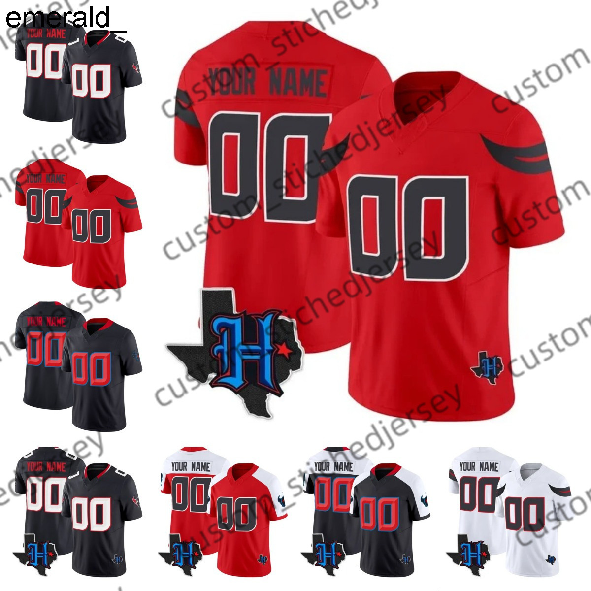 Stroud Texan 2025 Football Jerseys Ward Anderson Jr. Diggs Keenum Mills Boone Doaks Ogunbowale Pierce Singletary Taylor Beck Hairston Mens jersey