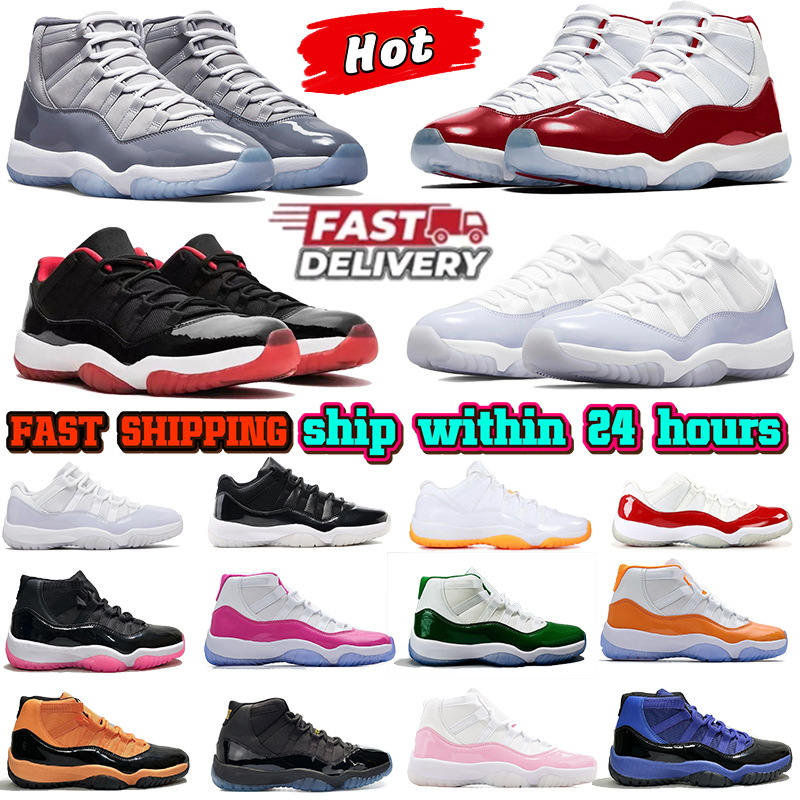 Nouvelles chaussures pour hommes basketball basket-ball 11S Designer entraîneurs en plein air blanc vert dmp 2023 High Cool Grey Fashion Low Men