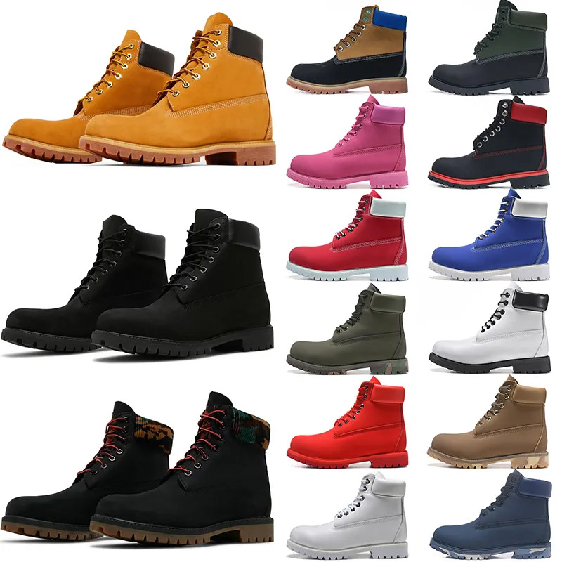 Designer Boots Shoes Men Boots Waterproof Ankle Boots boot Classic Martin Shoe Cowboy yellow Black red Pink Hiking Motorcycle SIZE EUR 36-46