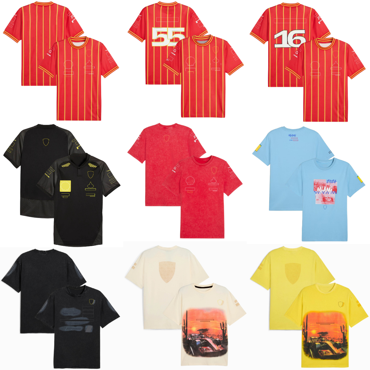F1 Team Special Edition T-shirt Formule 1 Racing Numéro de pilote T-shirt Summer F1 Fans Casual Jersey Men Women T-shirt Tops Custom