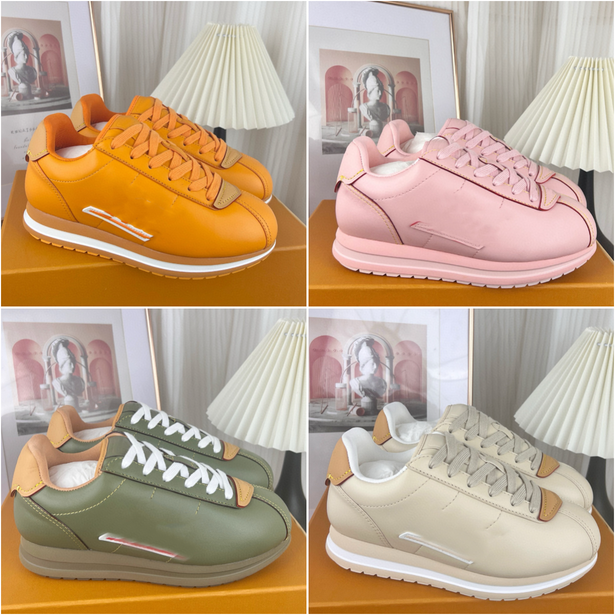 Chaussures de créateurs Butersoft Footprint Soccer Sneaker Fashion Men Femmes Femmes Soft Coue en cuir Sports Football Sports Chaussures Taille 3