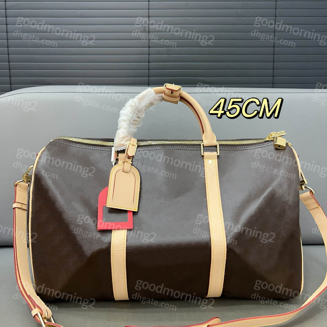 classic duffel Bags men women travel clothing storage bags brand designer luggage handbags With lock large capacity outdoor sport bag-image-1039302408