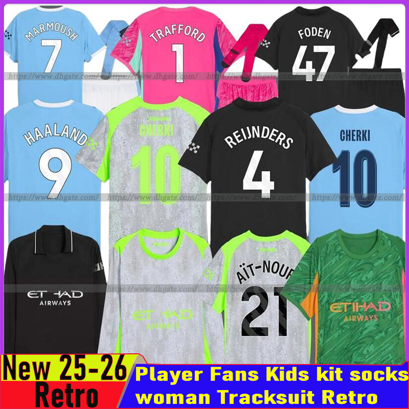 man city 25 26 soccer jerseys FODEN HAALAND MARMOUSH DOKU KOVACIC GVARDIOL Reijnders man city Manchest er City football shirt men kids kits goalk-image-999019377