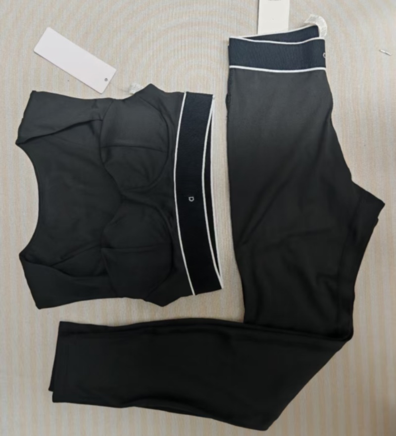 A1094 Women Quick-drying Yoga Bra Fitness Top High Waist Yoga Sport Pants Fitness Pants Sportswear Yoga Suit-image-1071133664