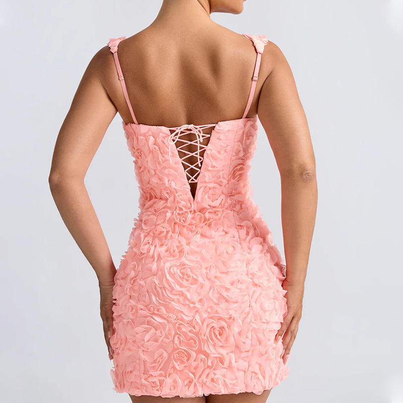 (403) Été Nouveau cou de couchage sexy fleur mince sexy de la mode sexy
